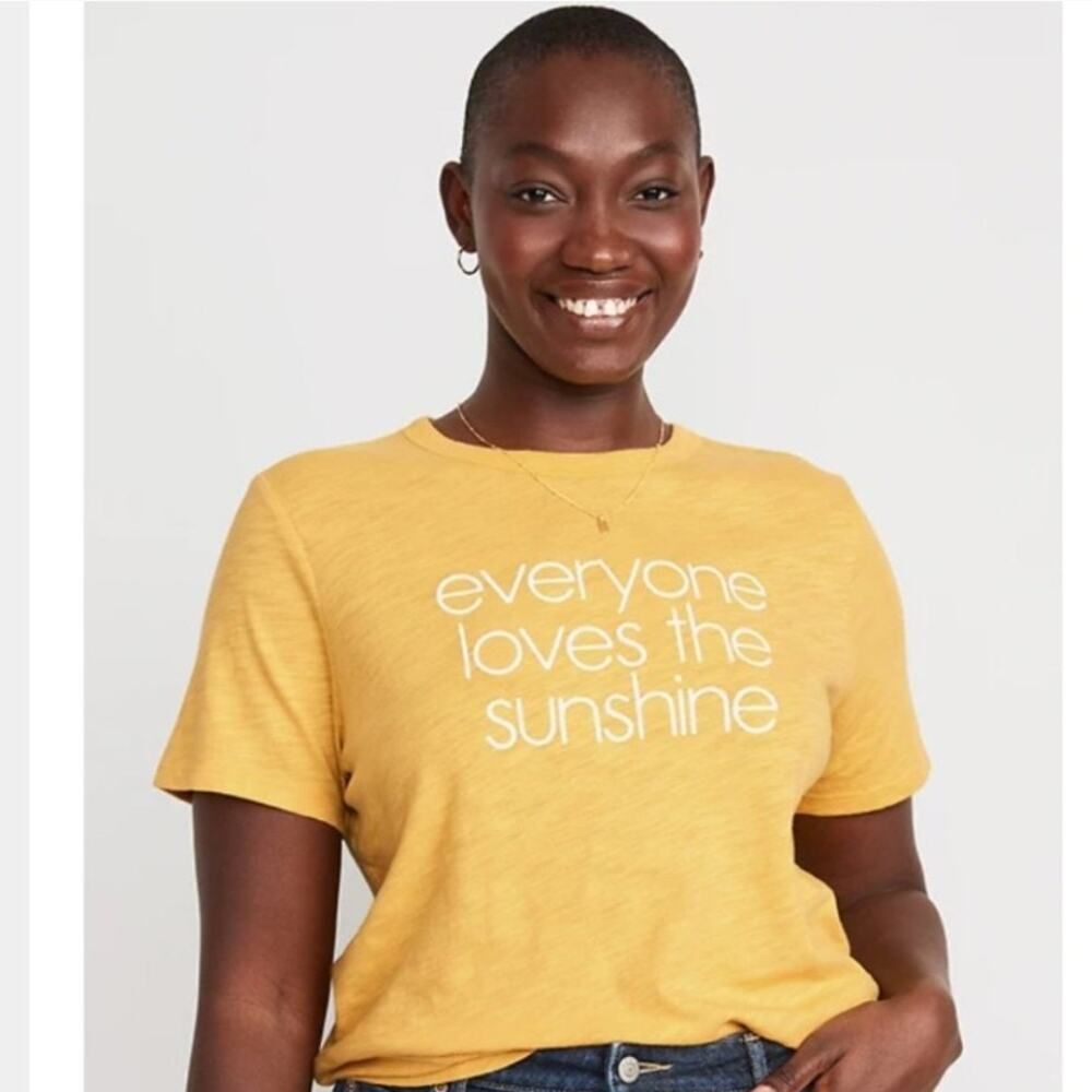 Old Navy EveryWear Slub Knit Sunshine Graphic Tee Sz. XL